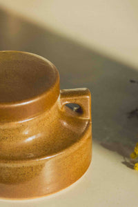 French Stoneware Sugar Bowl