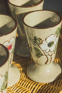 French Floral Mazagran Set