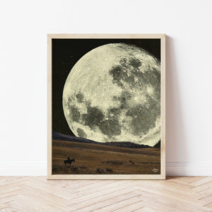 Cowboy Moon Print