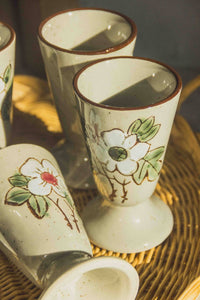 French Floral Mazagran Set