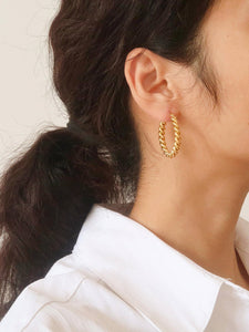 Braided Hoop Earring