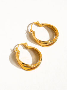 Twisted Hoop Earrings