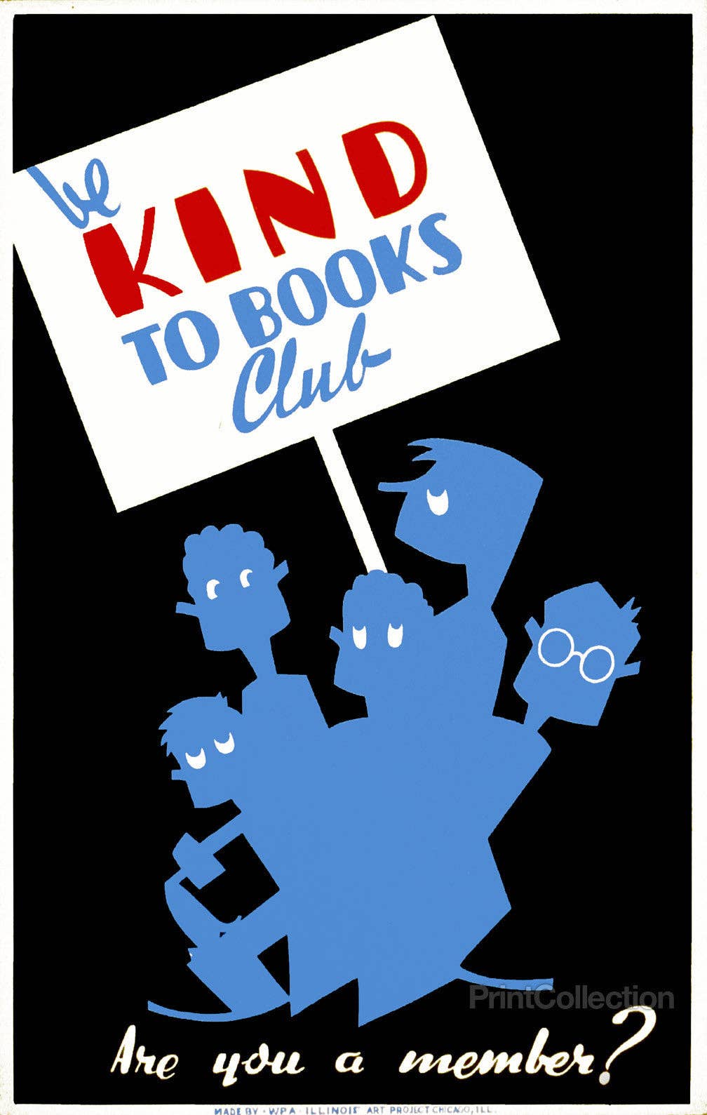 Be Kind to Books Club Poster Print