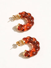 Load image into Gallery viewer, Ruby Braided Earring
