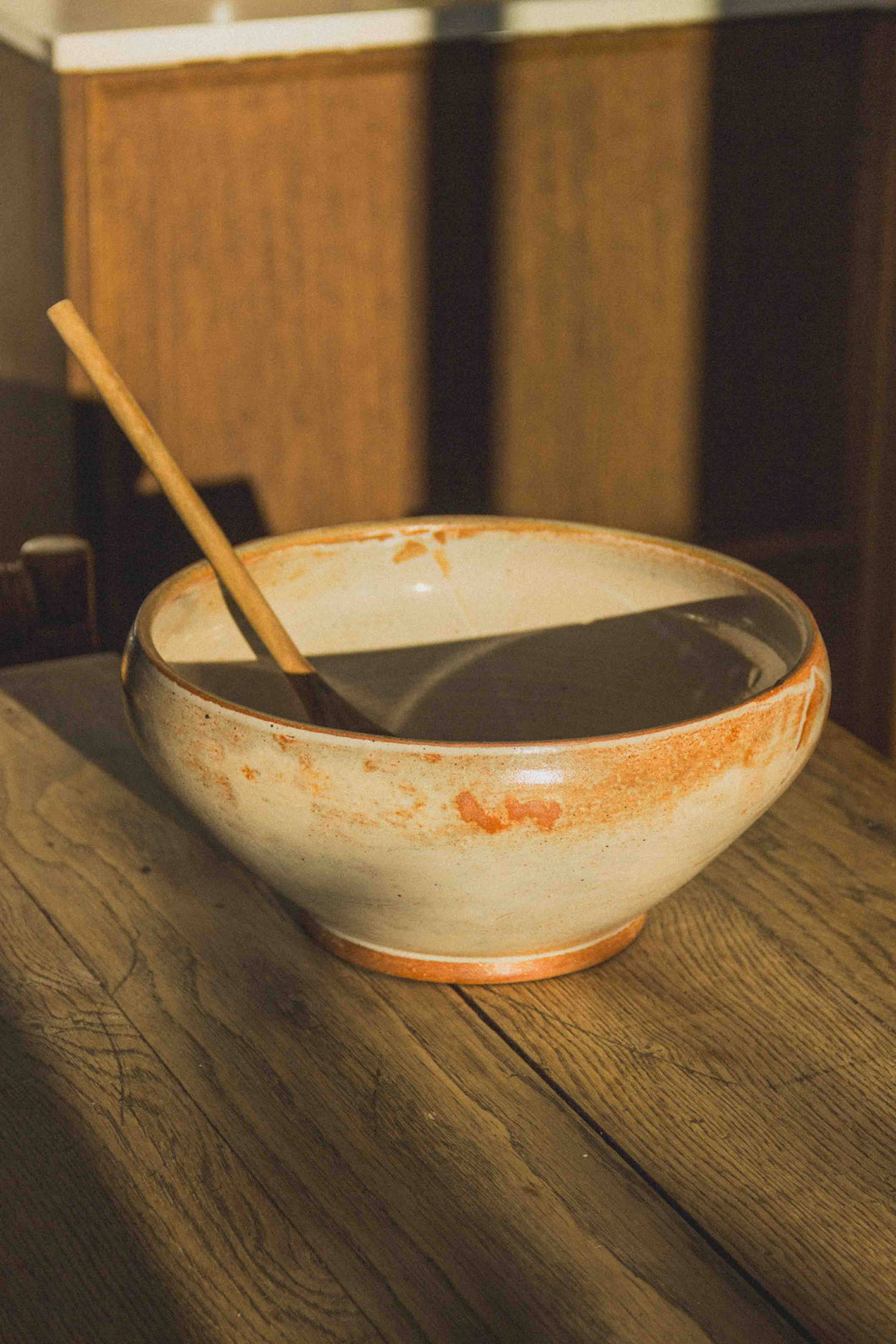 French Stoneware Salad Bowl