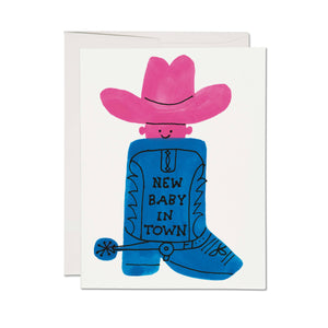 Baby in a Boot Card