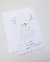 Load image into Gallery viewer, Wedding Cake Greeting Card
