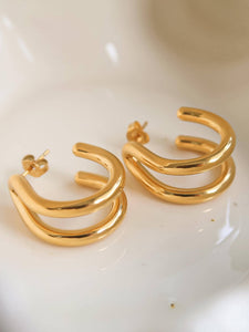 Lucy Double Hoop Earrings