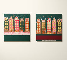 Load image into Gallery viewer, Wintry Village Matchbook
