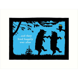 Bear Couple Wedding Card