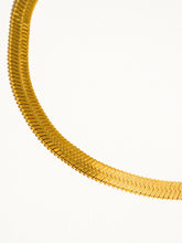 Load image into Gallery viewer, Flat Snake Chain Necklace
