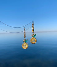 Load image into Gallery viewer, Lemon Huggie Earrings
