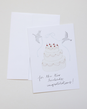 Load image into Gallery viewer, Wedding Cake Greeting Card
