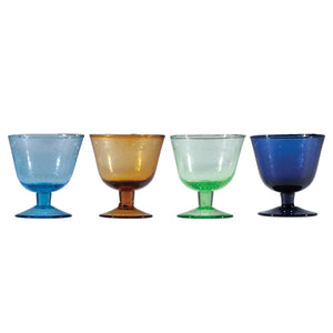 Hand Blown Stemmed Glass