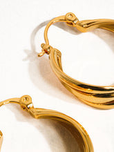 Load image into Gallery viewer, Twisted Hoop Earrings
