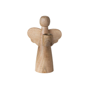 Wooden Angel Taper Holders